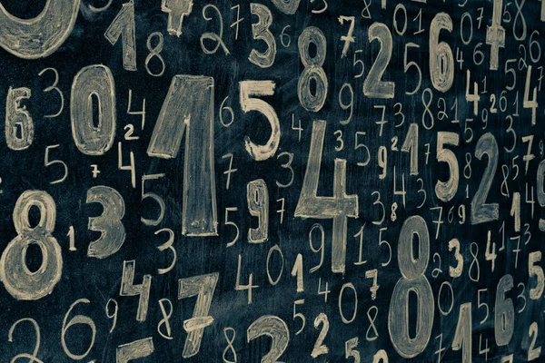 Sfondo Numeri Zero Nove Numeri Consistenza Concetto Dati Finanziari Matematica — Foto Stock