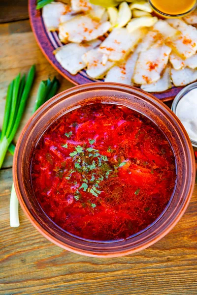 붕슈는 야채로 전통적 우크라이나 음식이다 — 스톡 사진
