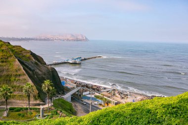 Peru 'nun başkenti Lima' daki güzel koloni binaları ve sokakları.