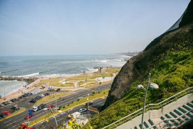 Peru 'nun başkenti Lima' daki güzel koloni binaları ve sokakları.