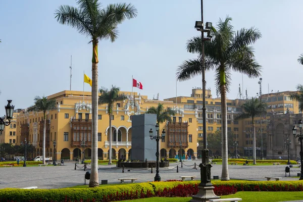 Beautiful Colonial Buildings Streets Peruvian Capital Lima — Foto Stock