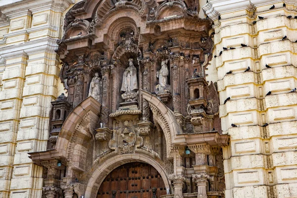 Hermosos Edificios Coloniales Calles Capital Peruana Limaeditorial Photo — Foto de Stock