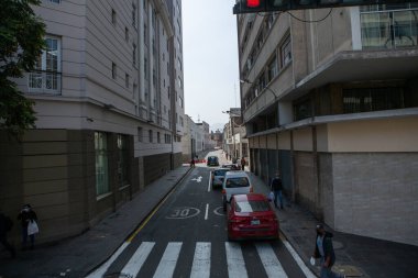 Peru 'nun başkenti Lima' daki güzel koloni binaları ve sokakları..