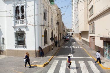 Beautiful colonial buildings and streets in the Peruvian capital, Lima.