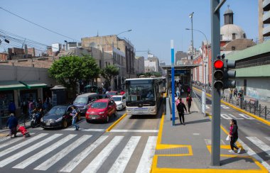 Peru 'nun başkenti Lima' daki güzel koloni binaları ve sokakları..