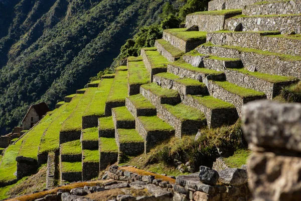 Cuda Świata Machu Picchu Peru Piękny Krajobraz Andach Góry Inków — Zdjęcie stockowe