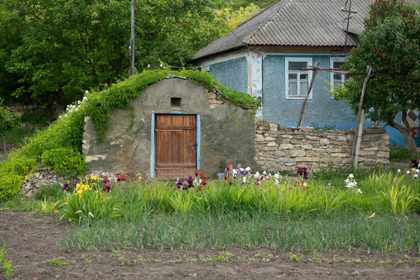 Село Строєсті Мальовниче Сільське Місто Республіки Молдова Розташоване Березі Річки — стокове фото