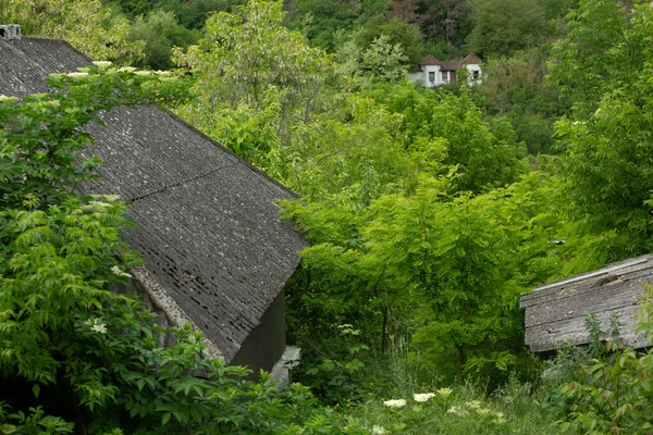 Село Строєсті Мальовниче Сільське Місто Республіки Молдова Розташоване Березі Річки — стокове фото