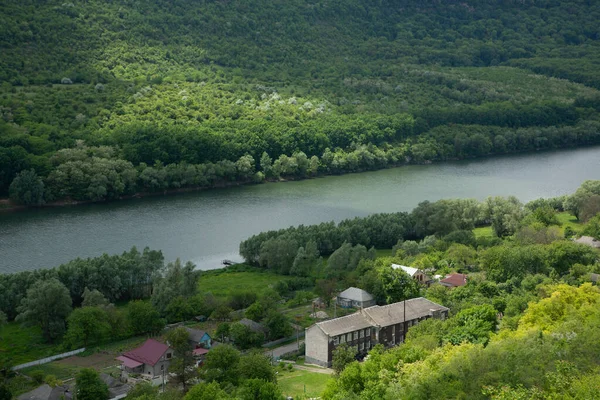 Stroiesti Köyü Moldova Cumhuriyeti Nin Dinyester Nehri Kıyısında Yer Alan — Stok fotoğraf