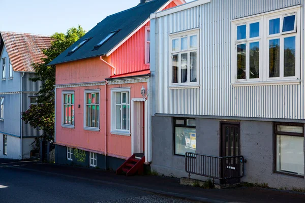 Colorful Houses Buildings City Reykjavik Capital Iceland — Stockfoto