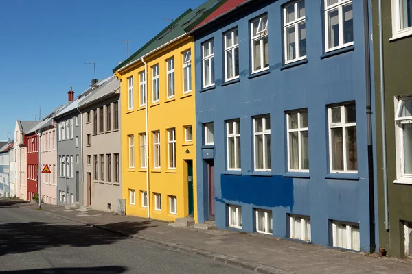 Colorful Houses Buildings City Reykjavik Capital Iceland — ストック写真
