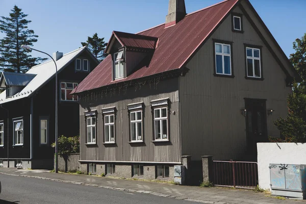 Colorful Houses Buildings City Reykjavik Capital Iceland — Photo
