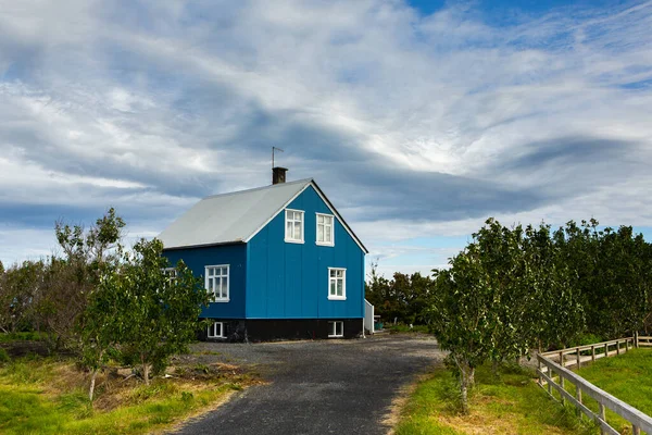 Traditional Colorful Wooden House Iceland Dream House — Photo
