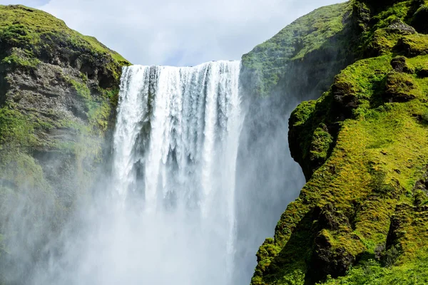 Picturesque Landscape Green Nature Iceland Summer Image Very Quiet Innocent — 스톡 사진