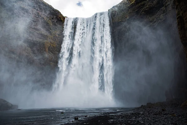 Paysage Pittoresque Avec Nature Verdoyante Islande Pendant Été Image Avec — Photo