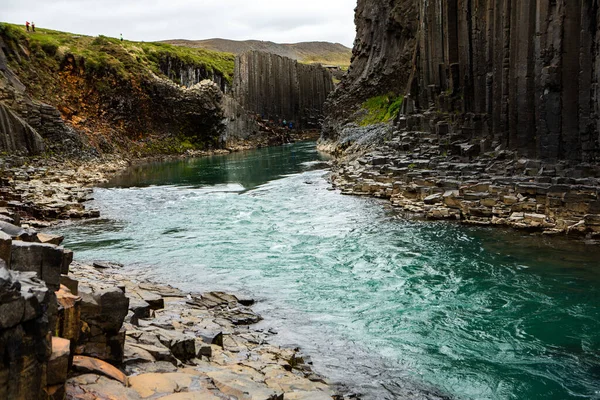 Picturesque Landscape Green Nature Iceland Summer Image Very Quiet Innocent — Stockfoto