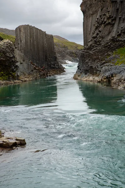 Picturesque Landscape Green Nature Iceland Summer Image Very Quiet Innocent — Stockfoto