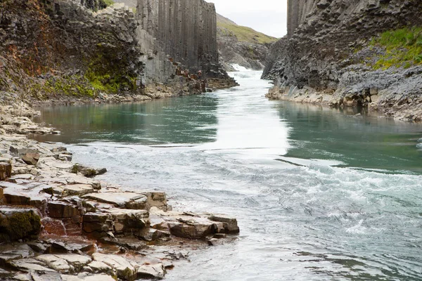 Picturesque Landscape Green Nature Iceland Summer Image Very Quiet Innocent — Stockfoto