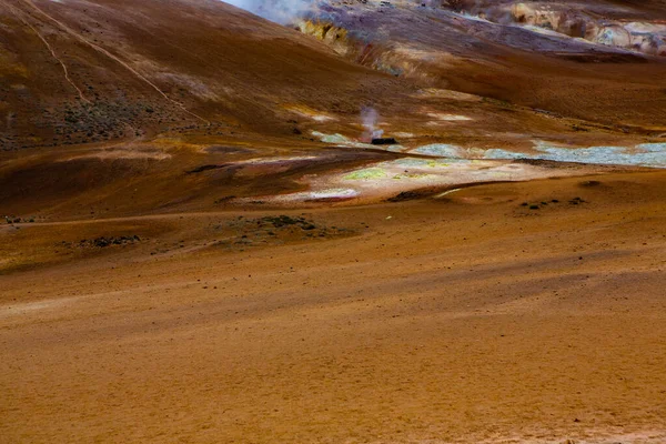 Pintoresco Paisaje Con Naturaleza Verde Islandia Durante Verano Imagen Con — Foto de Stock