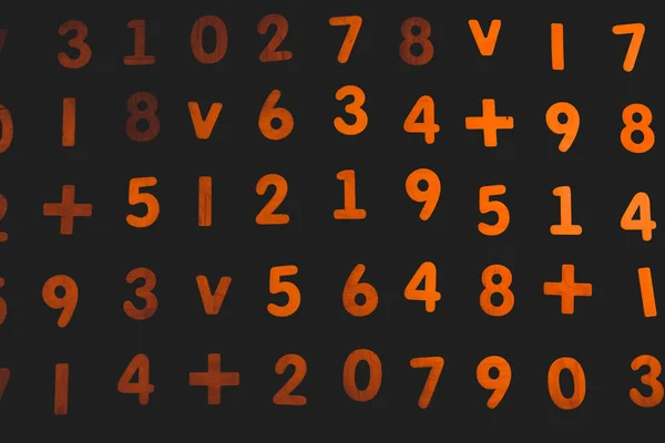 Background Texture Numbers Finance Data Concept Mathematic Seamless Pattern Numbers — Foto Stock