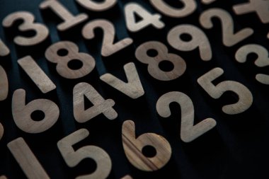 Background or texture of numbers. Finance data concept. Mathematic. Seamless pattern with numbers. Finance concept. 