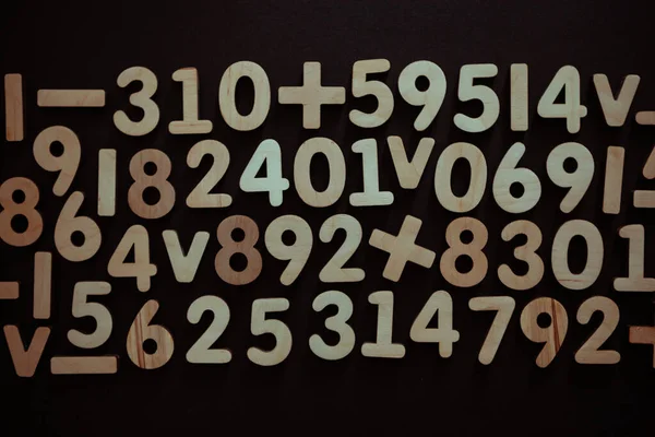 Background Texture Numbers Finance Data Concept Mathematic Seamless Pattern Numbers — Photo