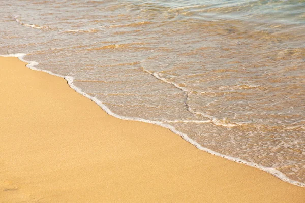 Hintergrund Mit Goldenem Sand Der Küste Der Insel Kreta Abstrakte — Stockfoto