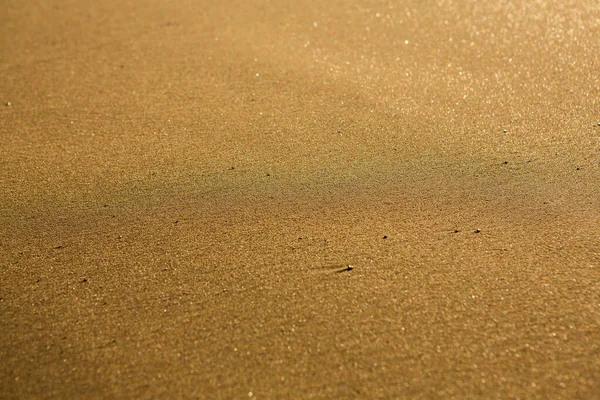 Sfondo Con Sabbia Dorata Sulla Costa Dell Isola Creta Superficie — Foto Stock