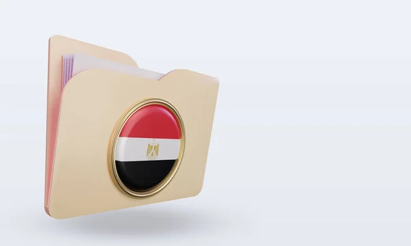 Dizin Mısır Bayrağı Sol Görünümü Yansıtıyor — Stok fotoğraf