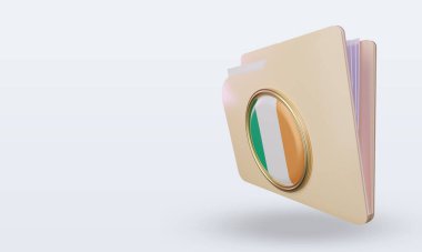 3d klasör İrlanda bayrağı sağ görünümü
