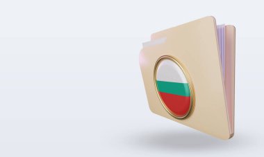 3d dizin Bulgaristan bayrağı sağa bakıyor