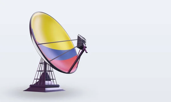 Супутник Колумбія Прапор Рендеринга — стокове фото