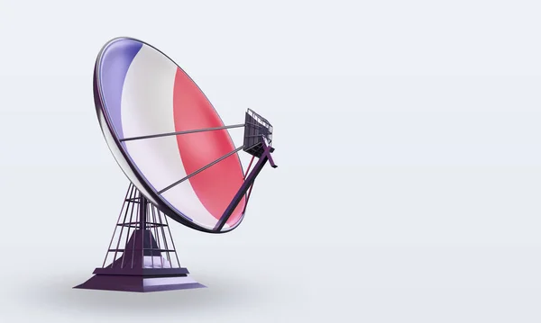 3D号卫星 法国国旗左视仪 — 图库照片