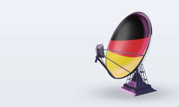 Супутник Німеччини Прапор Німеччини — стокове фото