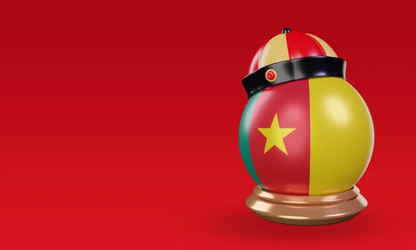 Chinese Newyear Cameroon Flag Rendering Right View — Stock Fotó