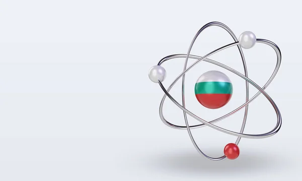 Ημέρα Επιστήμης Βουλγαρία Σημαία Καθιστώντας Σωστή Άποψη — Φωτογραφία Αρχείου