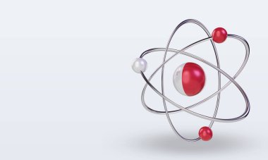 3d science day Malta flag rendering right view