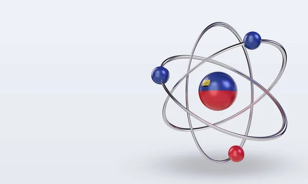 Science Day Liechtenstein Flag Rendering Right View — Photo