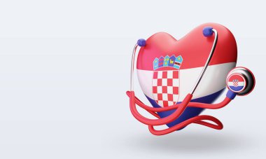 3d. Dünya Sağlık Günü Hırvatistan bayrağı sağa bakıyor