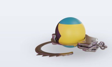 Bahama bayrağını 3D kelepçeleyip sağa çevirin