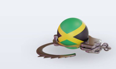 Jamaika bayrağını 3D kelepçeleyip sağa çevirin