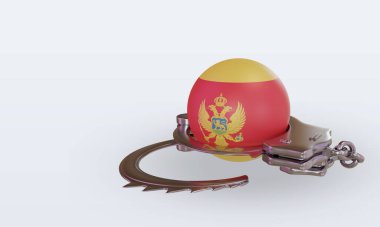 Karadağ bayrağına 3D kelepçe takıldı