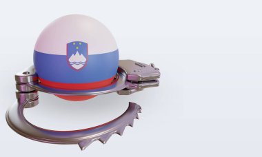 Slovenya bayrağını sol görüşe kelepçeleyen 3d