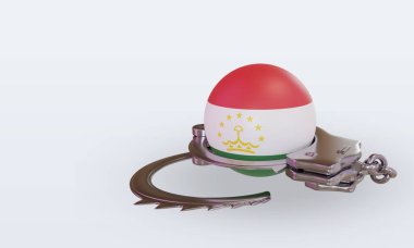 Tacikistan bayrağını 3D kelepçeleyip sağa çevirin