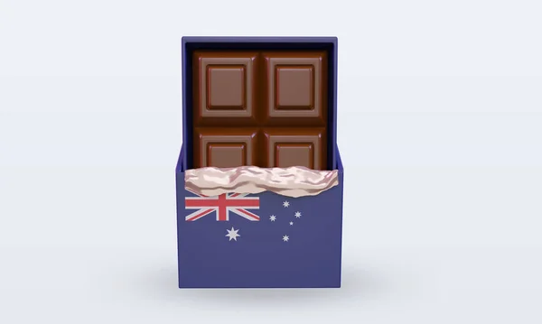 초콜릿 오스트레일리아 렌더링하는 — 스톡 사진