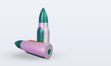 3d kurşun İrlanda bayrağı sol görüşü yansıtıyor