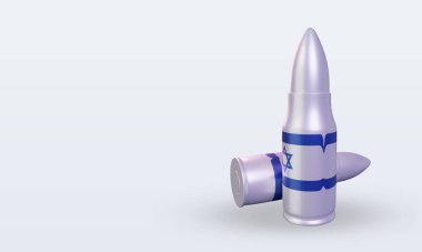 3d kurşun İsrail bayrağı sağa bakıyor