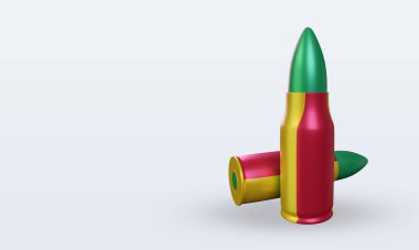 3D Mali bayrağı sağa bakıyor