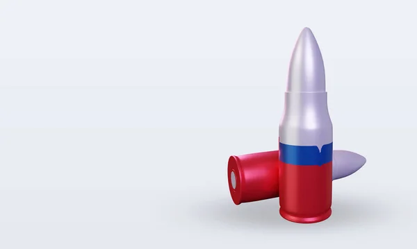 Bullet Slovakia Flag Rendering Right View — Stock Photo, Image