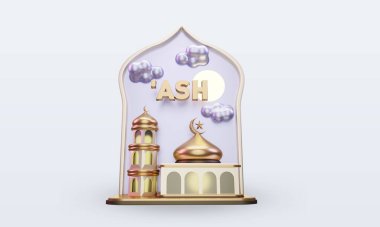 3d ramazan Ash simgesi ön görünümü görüntülüyor